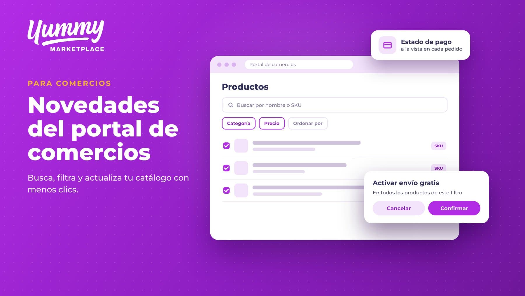Novedades del portal de comercios: encuentra, ordena y edita tu catálogo más rápido