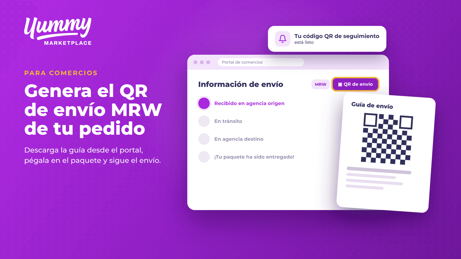 Cómo generar el QR de envío MRW para tus pedidos
