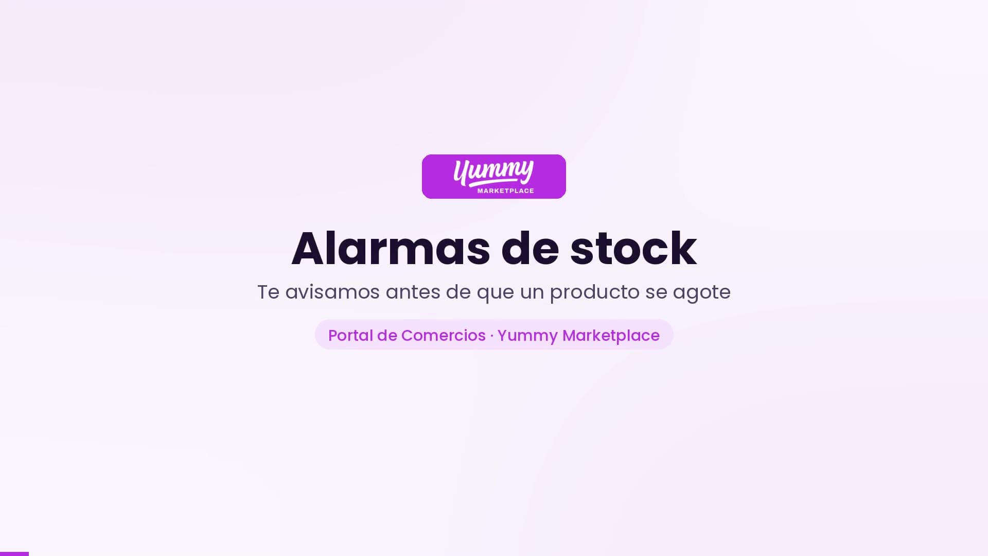 Alarmas de stock: el Portal te avisa antes de que un producto se agote
